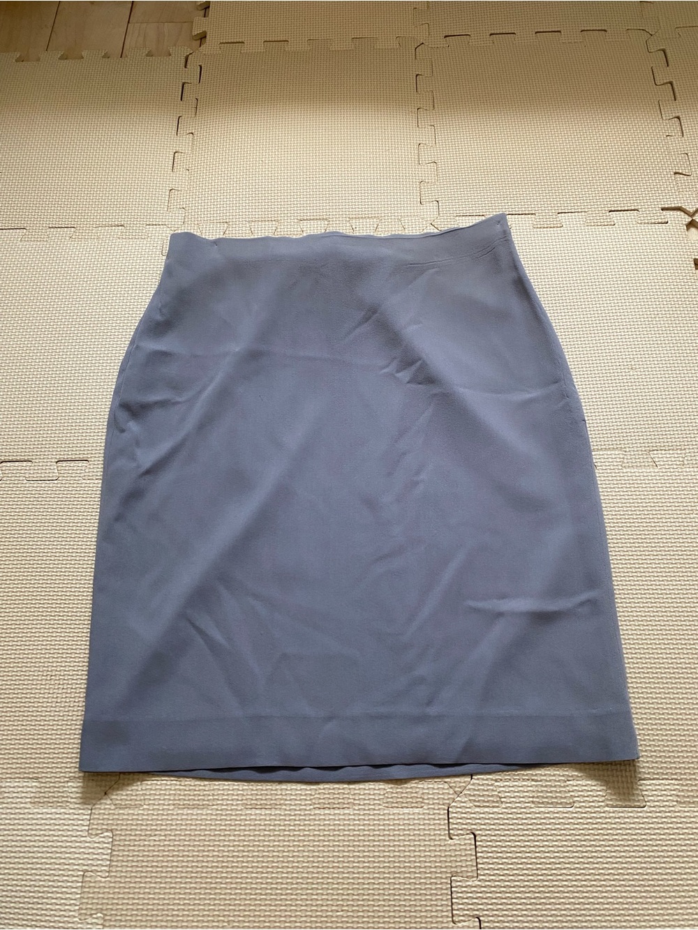 Ann Taylor Gray Silk Pencil Skirt Size 2 Fully Lined Workwear Business Career